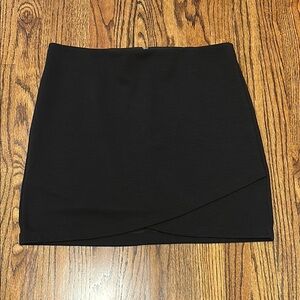 LOFT Asymmetrical Black Pencil Skirt